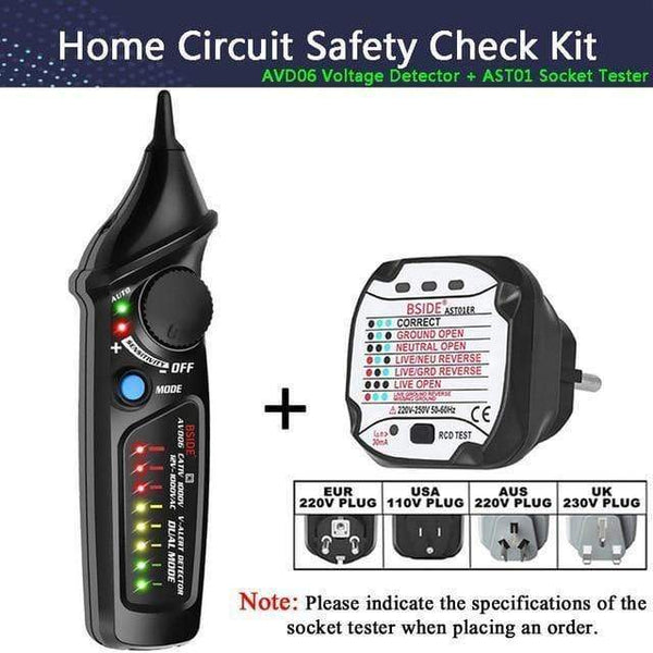 SearchFindOrder AVD06 With AST01 Non-Contact Voltage detector Profession Continuity Tester