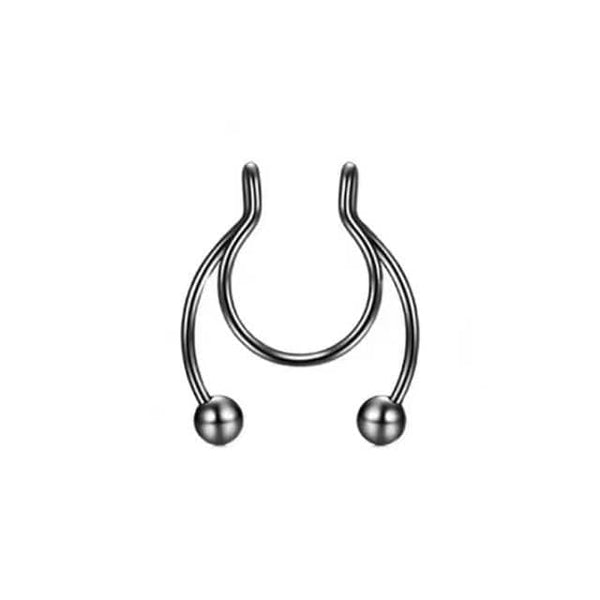 SearchFindOrder B-black Magnetic Nose Hoop Ring