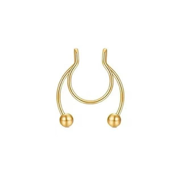 SearchFindOrder B-golden Magnetic Nose Hoop Ring