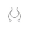 SearchFindOrder B-Silver Magnetic Nose Hoop Ring