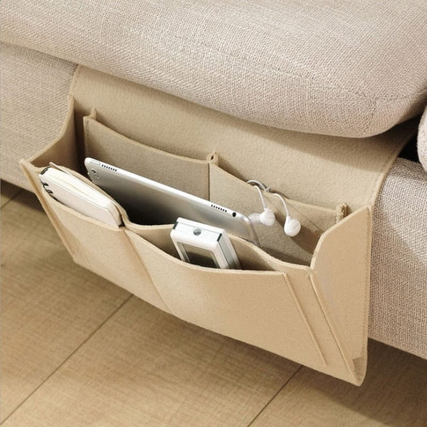 SearchFindOrder Bedside Hanging Organizer with Storage Pockets