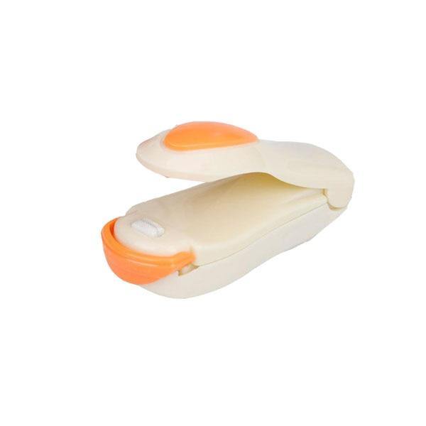 SearchFindOrder Beige Mini Handheld Electric Heating Snack Sealing Machine