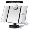 SearchFindOrder Black 10X Mirror Portable Magnifying Tri Fold Makeup Mirror
