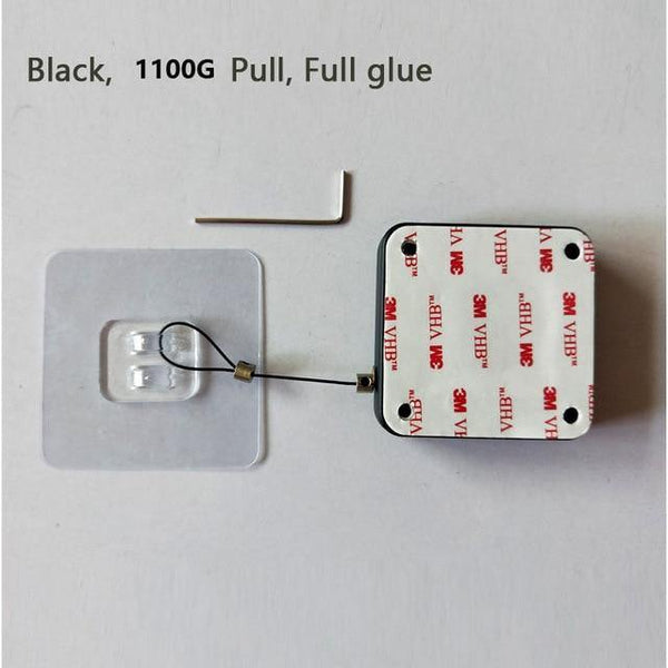 SearchFindOrder Black 1100G Pull Automatic Door Closer 1,100G - Stronger than the 800G(No Drilling Required)