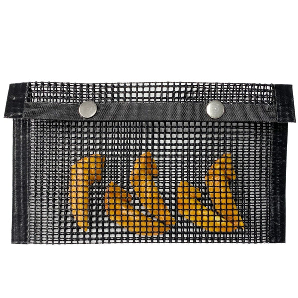 SearchFindOrder Black 24x14cm Non-Stick Mesh Grilling BBQ Bag