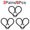 SearchFindOrder Black 3 Pairs Ear Hook AirPods Holder