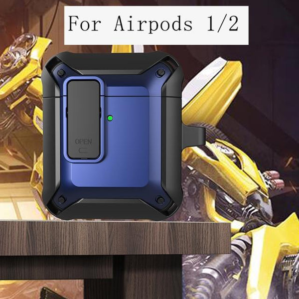 SearchFindOrder Black Blue For 1 2 Shockproof Protective Cover For Apple AirPods 1/2 and Pro