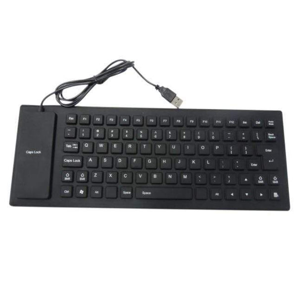 SearchFindOrder Black Portable Mini USB Waterproof Flexible Keyboard