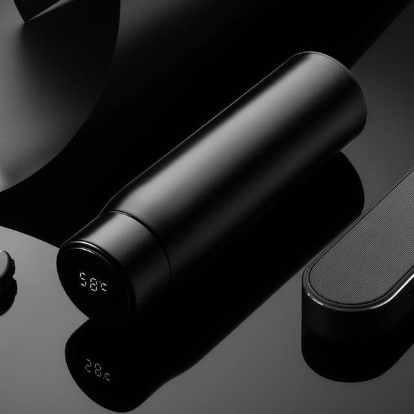 SearchFindOrder Black Smart Temp Thermo Bottle