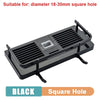 SearchFindOrder Black Square Hole Detachable Shower Shelf Rack