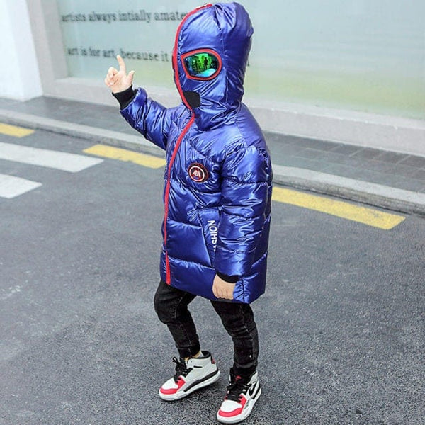 SearchFindOrder Blue / 110 Hooded Winter Jacket with Glasses