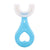 SearchFindOrder Blue 2-6T Kids Silicone U-Shaped Toothbrush