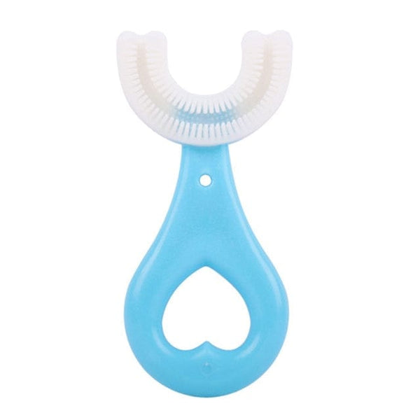 SearchFindOrder Blue 2-6T Kids Silicone U-Shaped Toothbrush