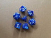 SearchFindOrder Blue 7pcs/set 17 Colors Multifaceted Dice