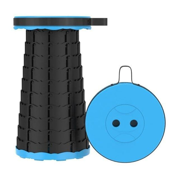SearchFindOrder blue-black Portable Retractable Folding Stool