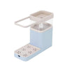 SearchFindOrder Blue Kitchen Storage Shelf 3-in-1 Soap Dispenser Towel Rack