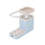 SearchFindOrder Blue Kitchen Storage Shelf 3-in-1 Soap Dispenser Towel Rack