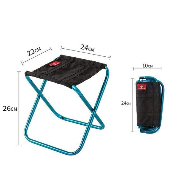 SearchFindOrder Blue Pocket Size Folding Chair