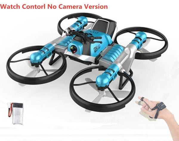 SearchFindOrder Blue Watch 1B 2-in-1 Quadrocopter UAV Aircraft Motorcycle 2.4Ghz 4-Axis Gyro RC Drone with your selected options
