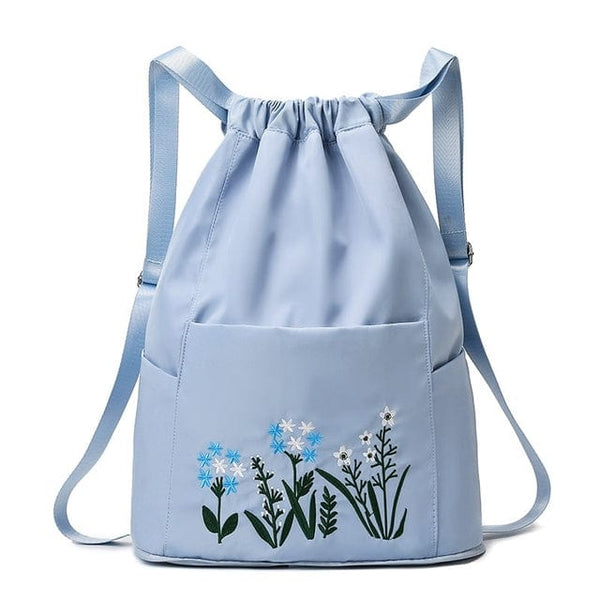SearchFindOrder Blue Waterproof Folding Large Travel Backpack