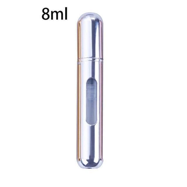 SearchFindOrder Bright Silver / 8ML Portable Mini Refillable Perfume Bottle With Spray Scent Pump