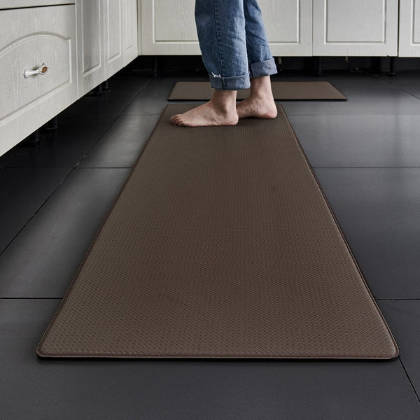 SearchFindOrder Brown / 45x75cm Waterproof Non-Slip Waterproof, and Stain Resistant Kitchen Floor Mat
