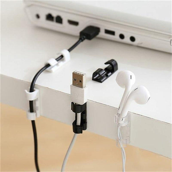SearchFindOrder Cable Organizer Clips Desktop & Workstation