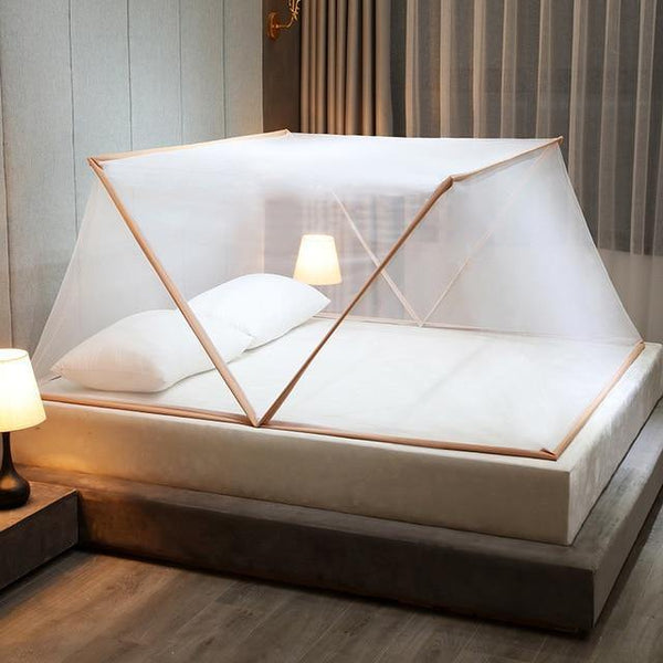 SearchFindOrder Camel color / 160x190x80cm Portable Folding Mosquito Net
