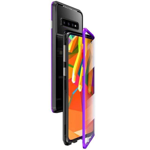 SearchFindOrder Cellphone Accessories For Galaxy S10 / Black Purple Magnetic Case for Samsung Galaxy Phones