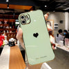 SearchFindOrder Cellphone Accessories For iPhone 11 / Pearl Green Electroplated Love Heart Phone Case For iPhone