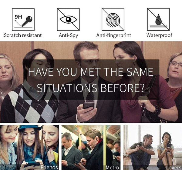 SearchFindOrder Cellphone Accessories Privacy Screen Protector, Anti-Scratch Shield for iPhone