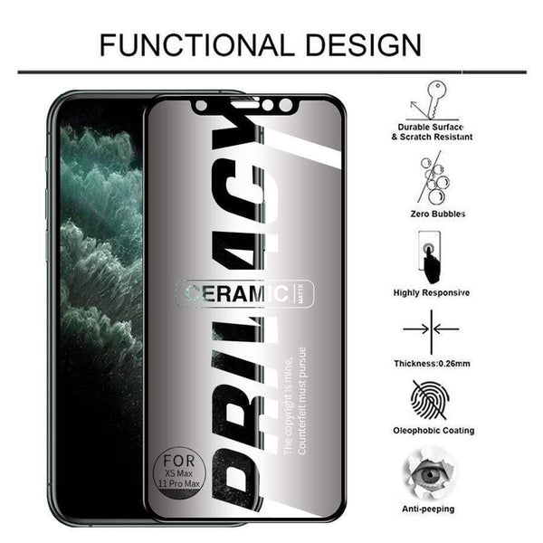 SearchFindOrder Cellphone Accessories Privacy Screen Protector, Anti-Scratch Shield for iPhone