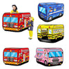 SearchFindOrder Children's Outdoor and Indoor Popup Play Tent Fire Truck Police Car Icecream Truck Schoo Bus