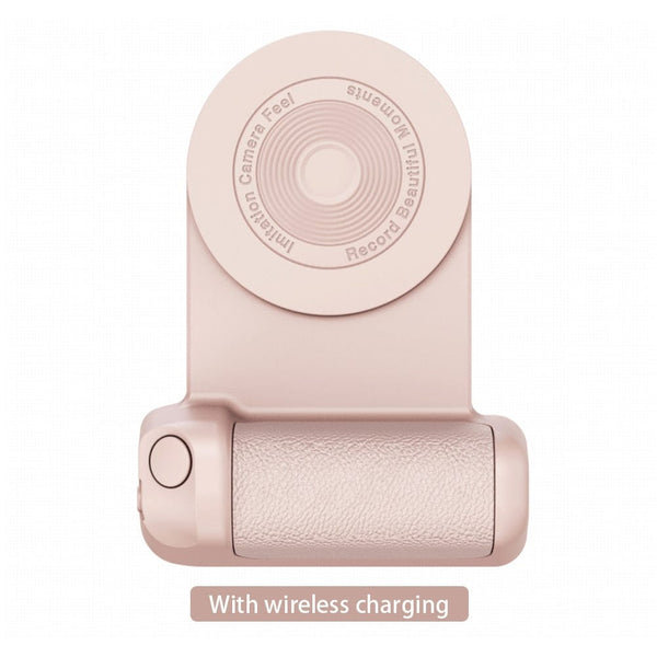 SearchFindOrder China / Pink With charge Wireless Charger and Magnetic Camera Handle with Smart Bluetooth and Anti-Shake Technology (Applicable to All mobile phone models)