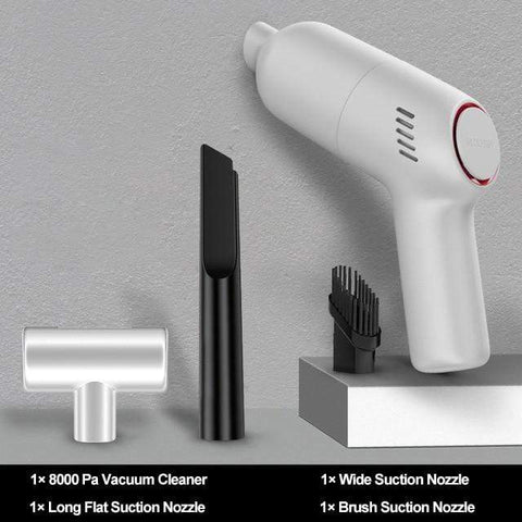 SearchFindOrder China / White 8000Pa Mini Handheld Wireless Car Vacuum Cleaner with HEPA Filter