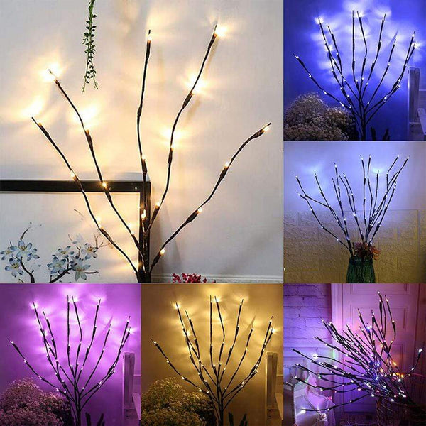 SearchFindOrder christmas 20 Bulbs LED Willow Branch Lights