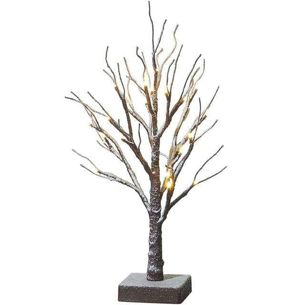 SearchFindOrder christmas 24 LEDs Snow Birch LED Birch, Pine Needle Tree Christmas Decor