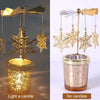 SearchFindOrder christmas Christmas Candle Holder Rotary Spinning Carousel Light