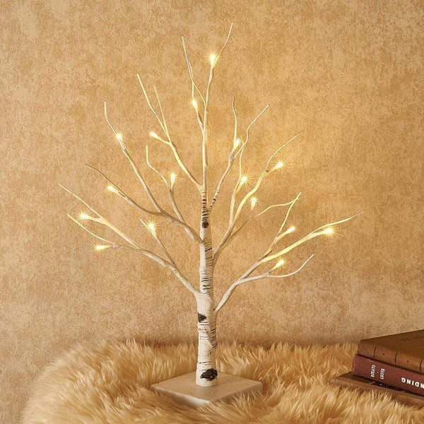 SearchFindOrder christmas LED Birch, Pine Needle Tree Christmas Decor