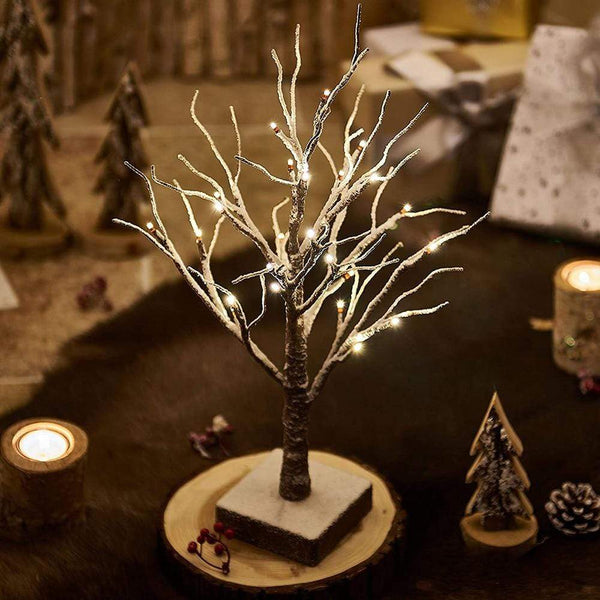 SearchFindOrder christmas LED Birch, Pine Needle Tree Christmas Decor