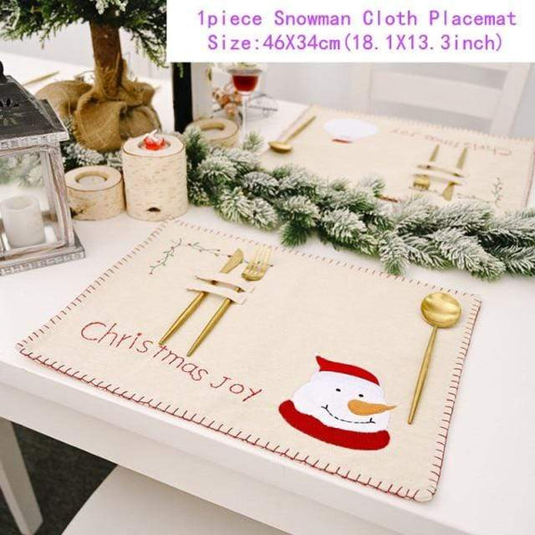 SearchFindOrder christmas Placemat-10 Multiple Christmas Decor For Tables & Chairs