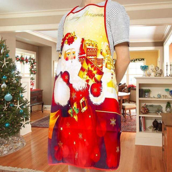 SearchFindOrder christmas Santa 2 Christmas Holiday Festive Aprons