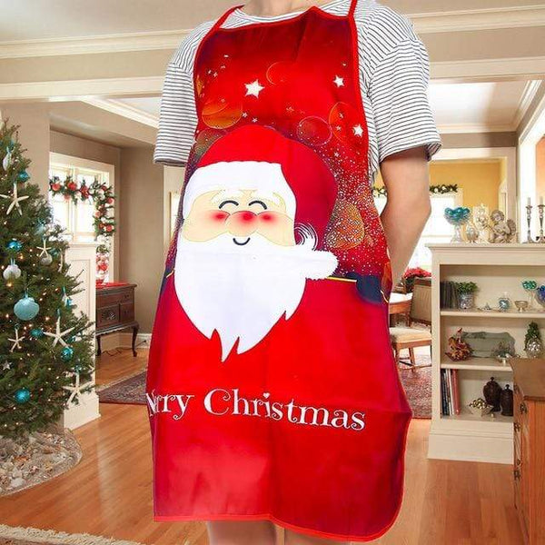 SearchFindOrder christmas Santa Face Christmas Holiday Festive Aprons