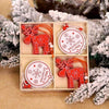 SearchFindOrder christmas Set5 Wooden Christmas Tree Pendant Ornaments (12pcs)
