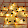 SearchFindOrder christmas Snow Man Black Hat Snowman, Deer, and Sand Christmas LED Tree Decoration
