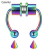 SearchFindOrder Colorful Magnetic Nose Hoop Ring