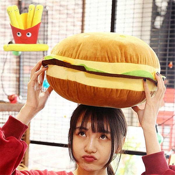 SearchFindOrder Comfy Hamburger Pillow and Seat Cushion
