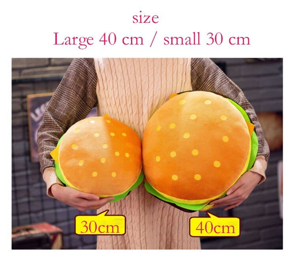 SearchFindOrder Comfy Hamburger Pillow and Seat Cushion