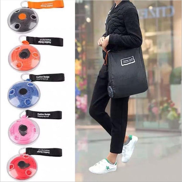 SearchFindOrder Compact Portable Reusable Eco-Friendly Retractable Shopping Bag