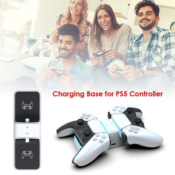 SearchFindOrder Controller Dual USB Fast Charging Dock Station Stand for PlayStation 5